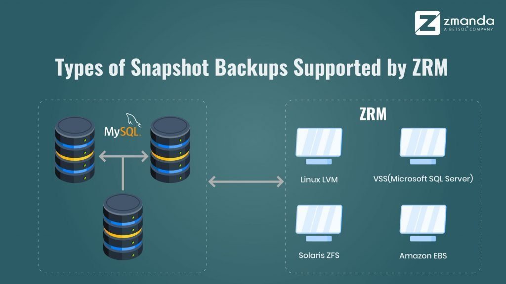 Types of Snapshot Backups Supported by ZRM Zmanda