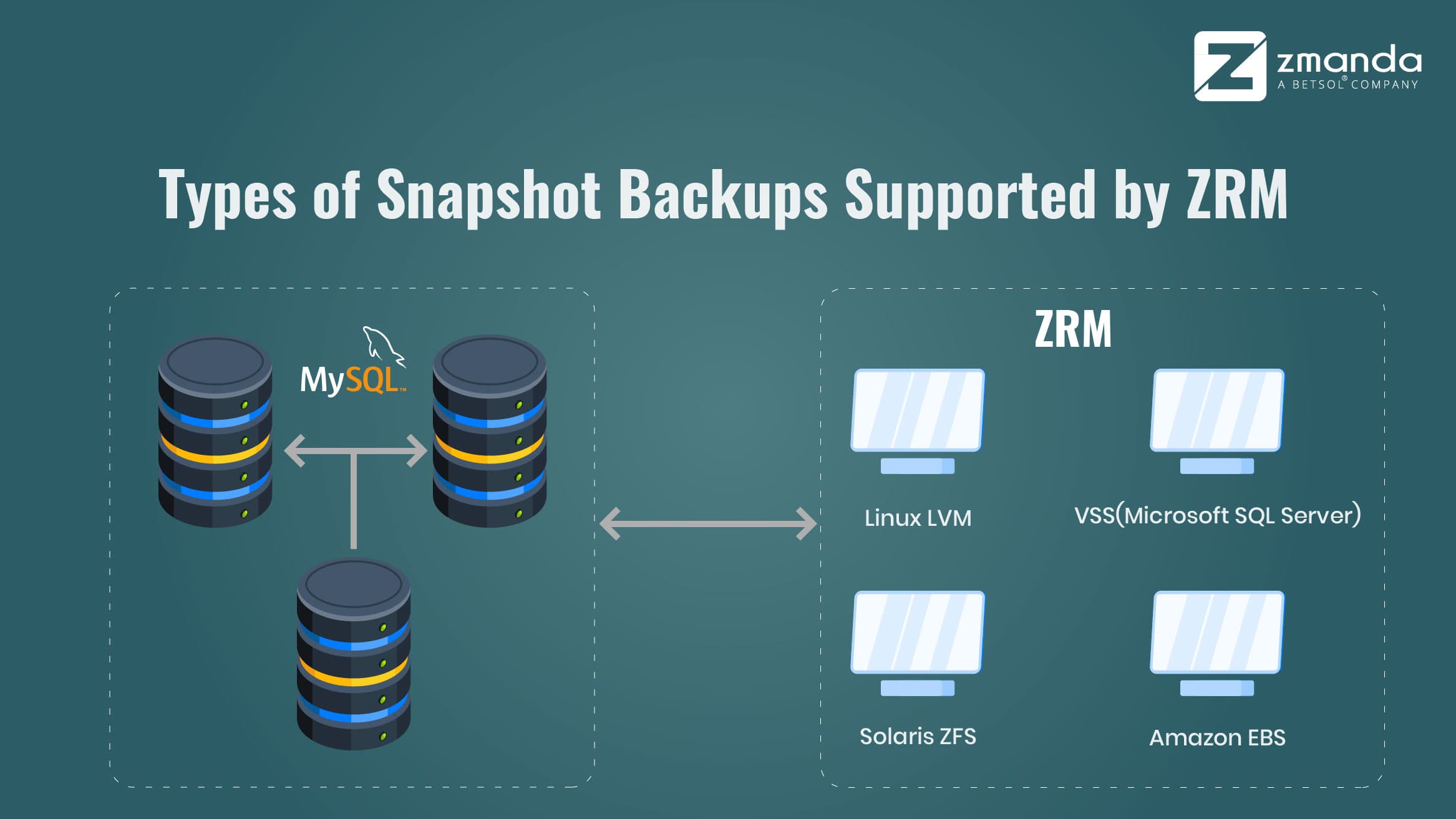 types of snapshot backups supported by zrm