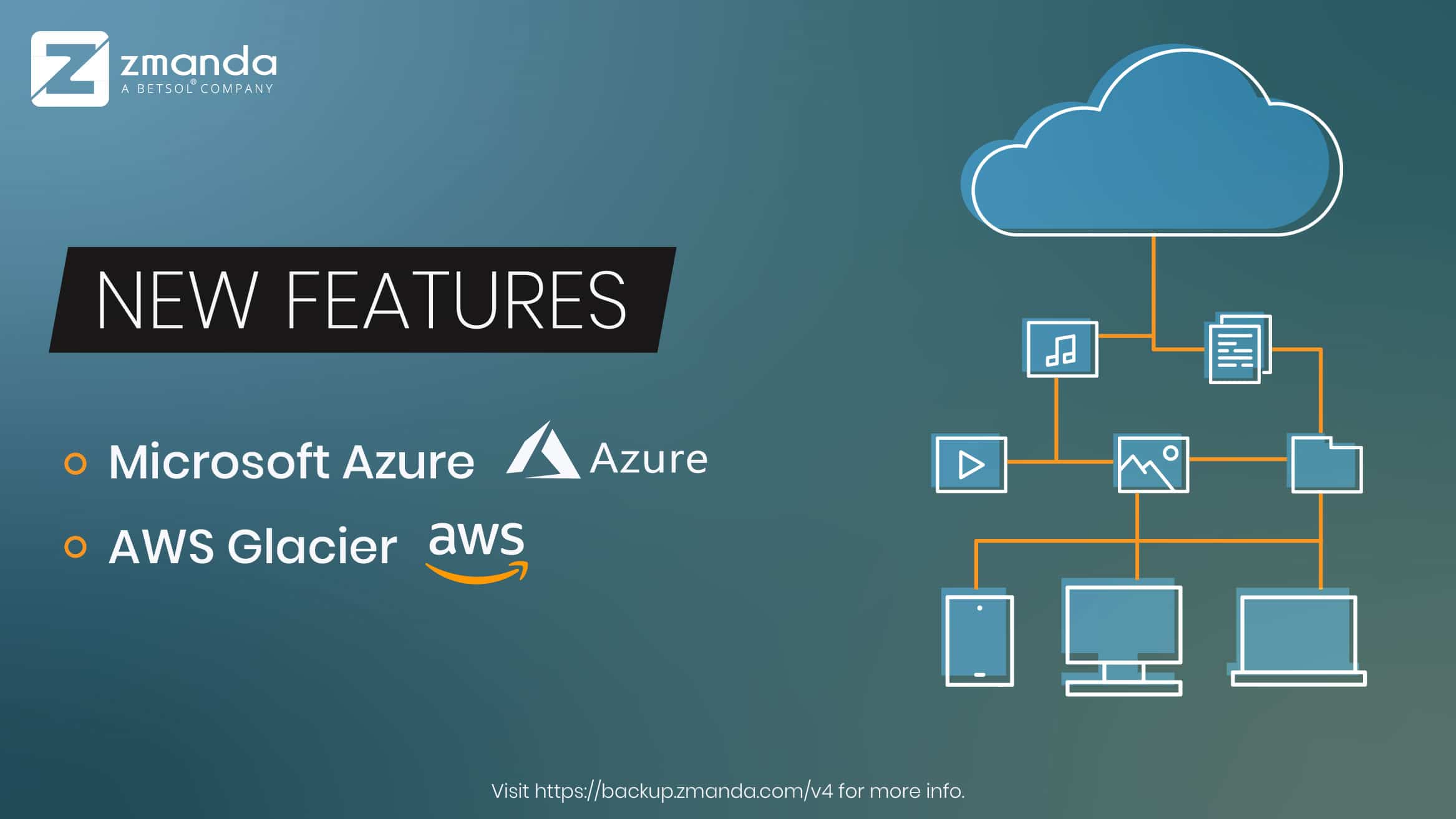 New Azure and AWS Support Features Coming to Zmanda 4.0