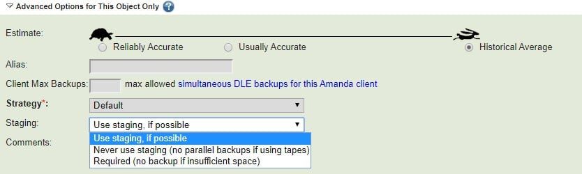 Use Staging for Backup