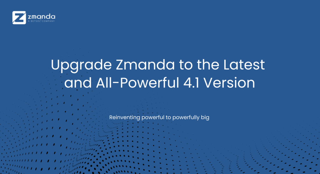 Zmanda 4.1 Release blog- 2