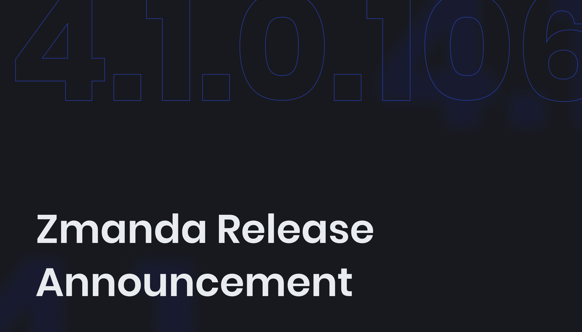 Zmanda 4.1.0.106 Releaseblog | Zmanda