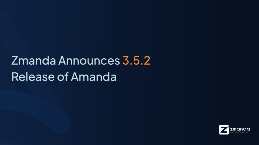 Amanda announcement on Zmanda