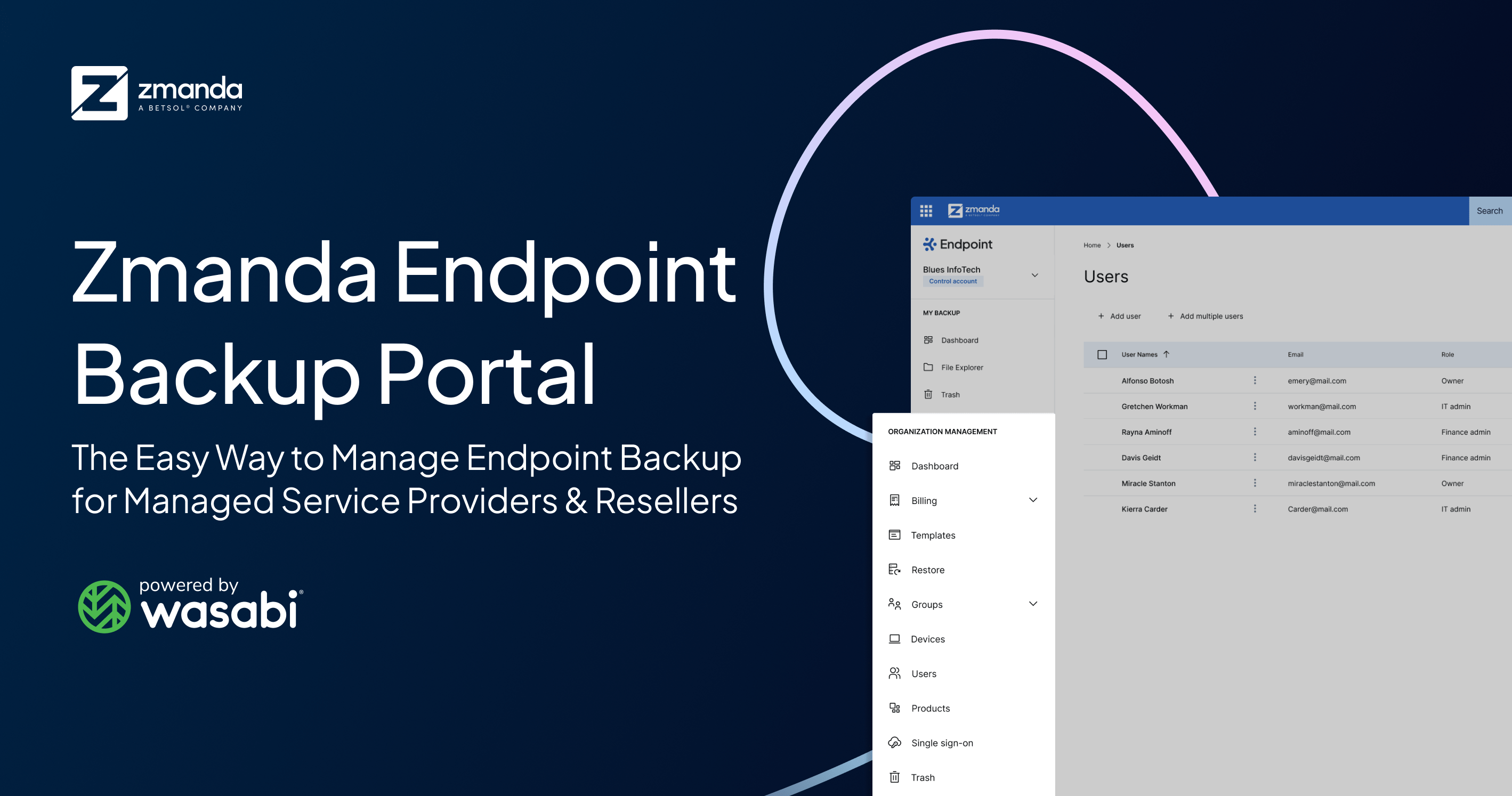 zmanda endpoint backup portal