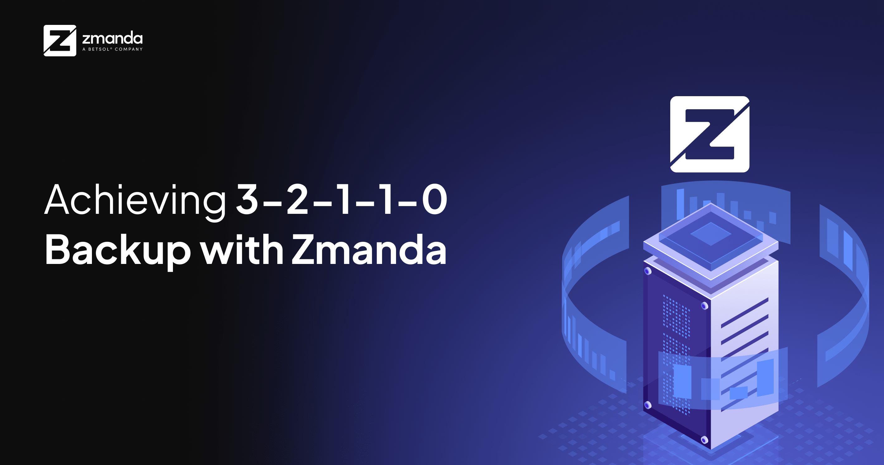 3-2-1-1-0 backup strategy with Zmanda