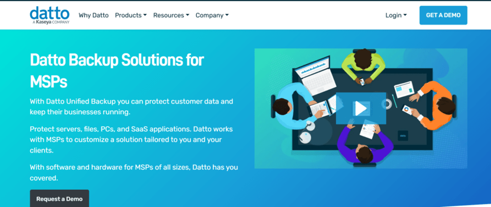 Figure: Druva Homepage