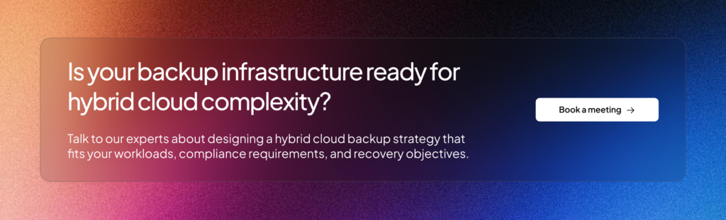 Hybrid cloud backup | Zmanda Pro CTA