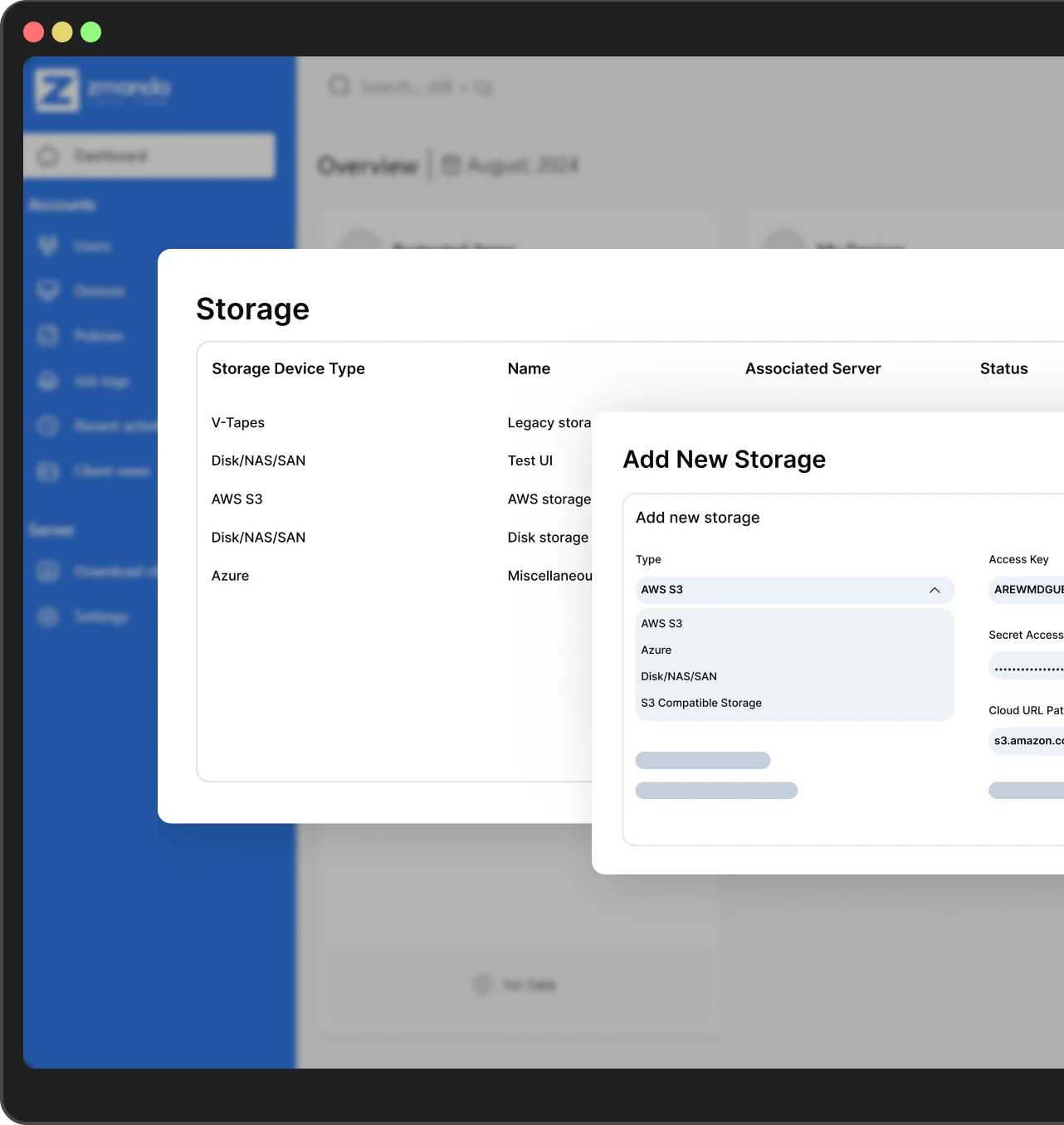 storage