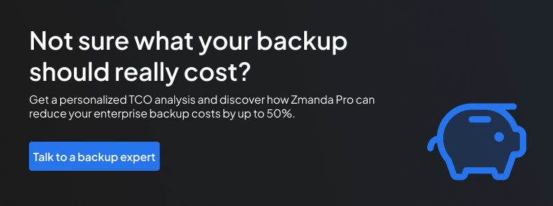 Not sure what your enterprise data backup solutions really cost? | CTA