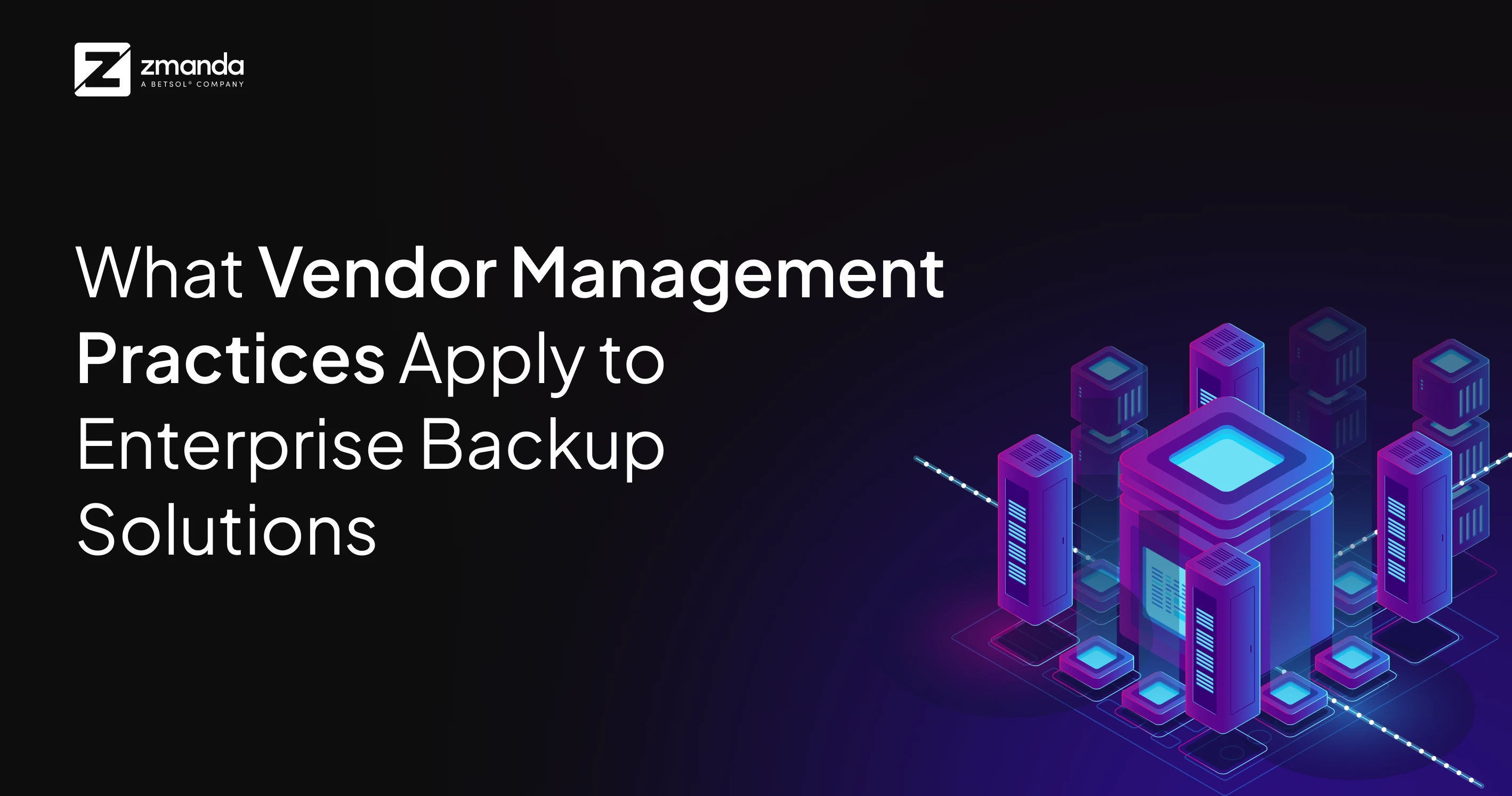 What Vendor Management Practices Apply to Enterprise Backup Solutions