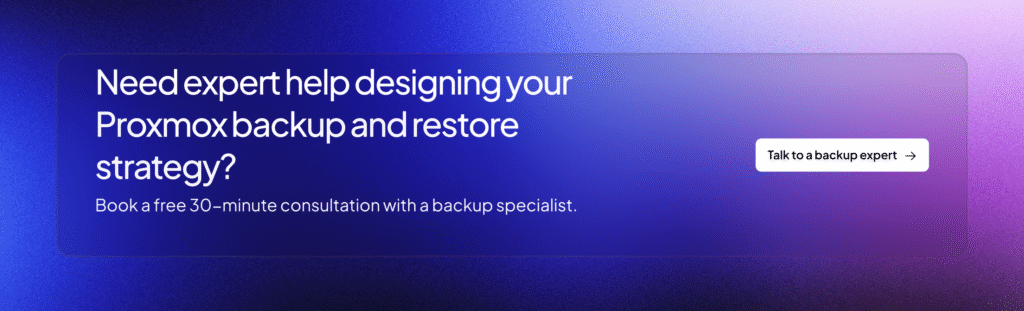 Proxmox backup and restore | Zmanda Pro CTA