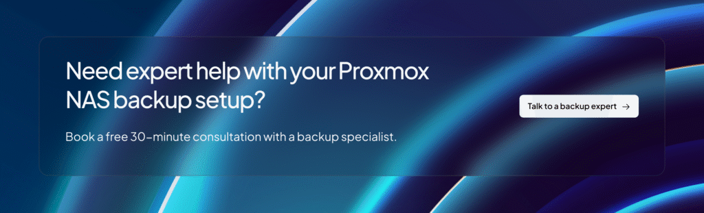 proxmox backup server with synology nfs | Zmanda Pro CTA