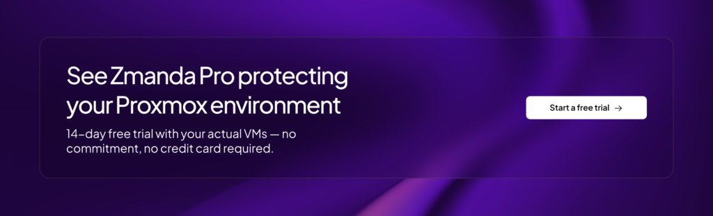 proxmox backup server alternatives | Zmanda Pro CTA