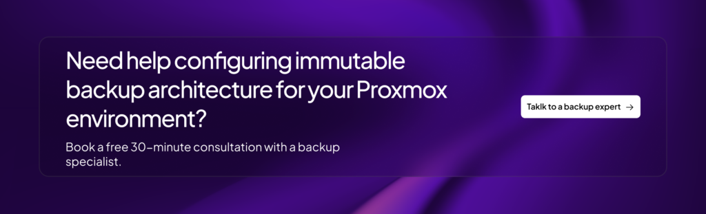 Proxmox backup server wasabi | Zmanda Pro CTA