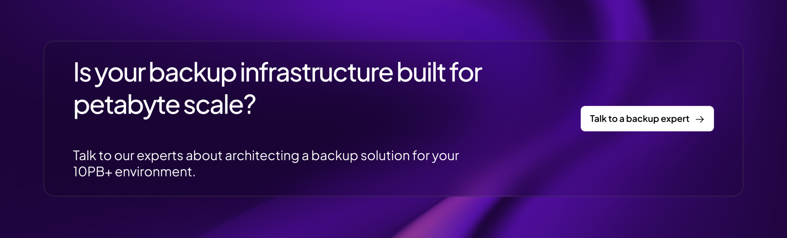 Petabyte-Scale Backup | Zmanda Pro CTA