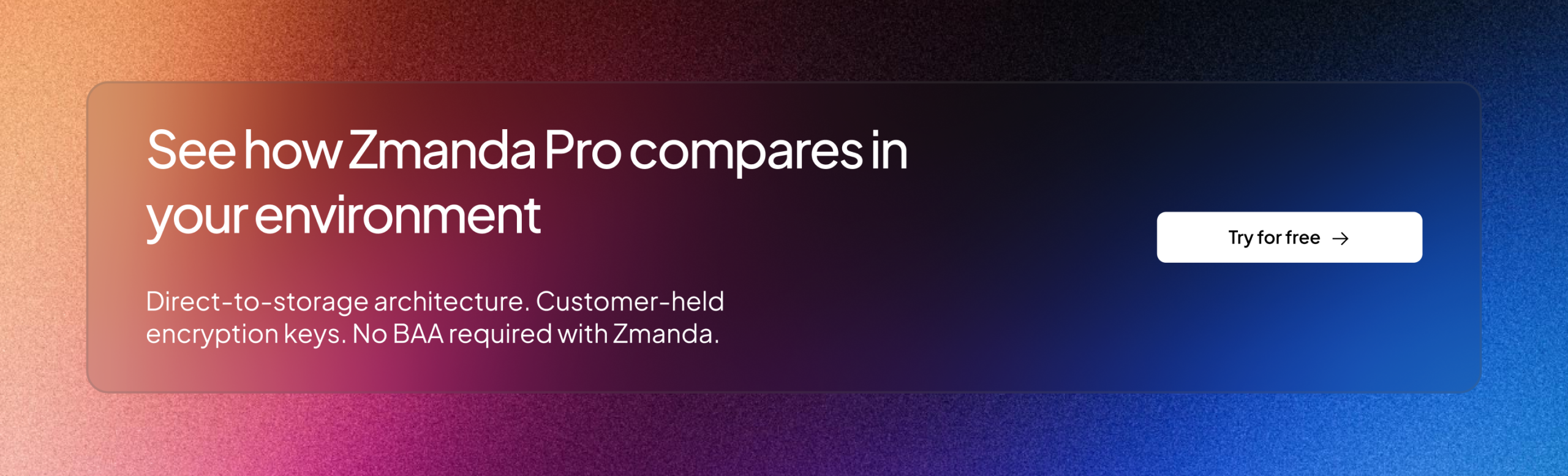 HIPAA Compliant Backup Software | Zmanda Pro CTA