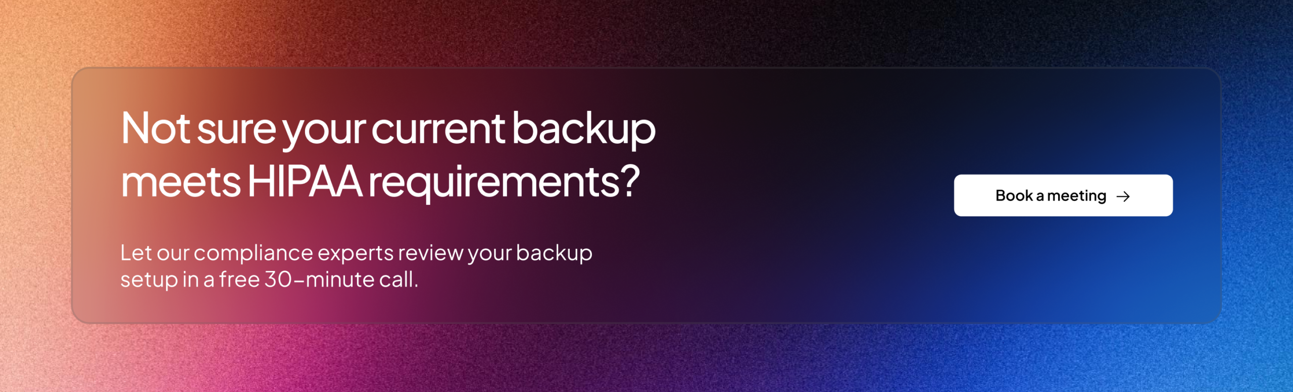 HIPAA compliant backup | Zmanda Pro CTA