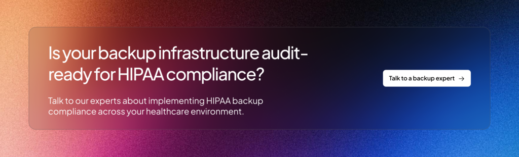 HIPAA backup compliance | Zmanda Pro CTA