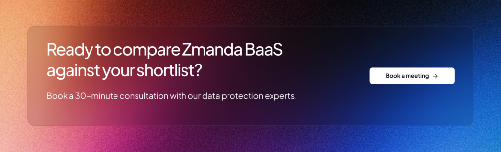 Zmanda Pro's backup-as-a-service | CTA