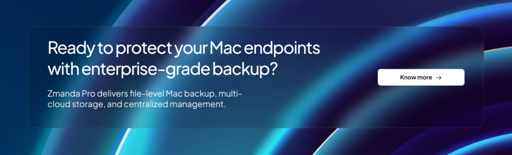Best Mac backup software | Zmanda Pro CTA